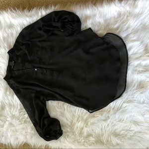 Wet Seal Sheer Black Top